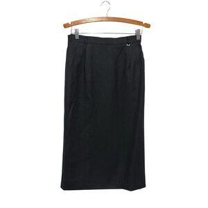 Gelco Gray Midi Skirt Woolmark Blend 36